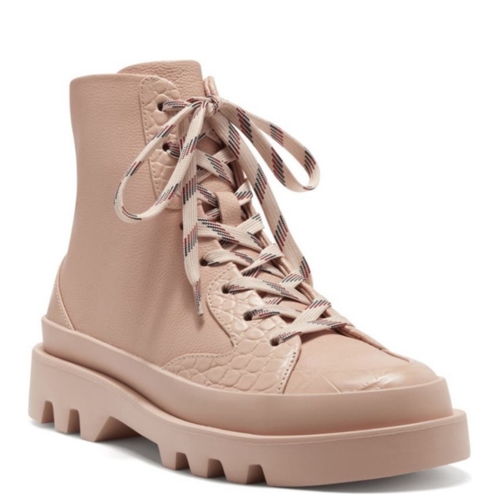 Vince Camuto Korigan Leather Lug Sole Boot